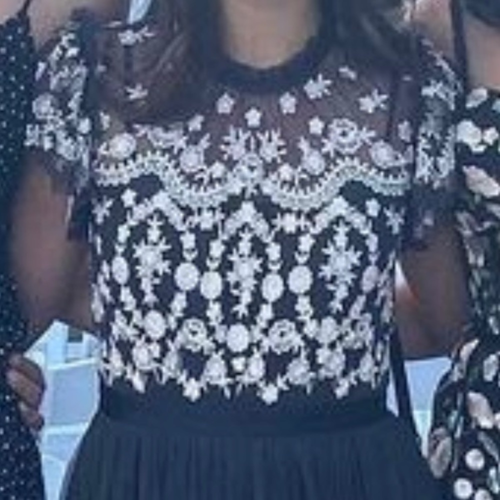 Needle & Thread embroidered gown